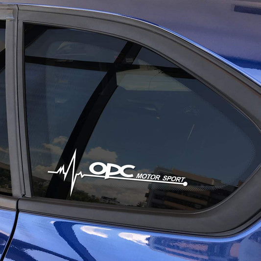 2PCS-Car-Stickers-Side-Window-Trim-Decals-For-Opel-OPC-Astra-J-H-G-K-Insignia - R&E Wraps and Graphics LTD - OPC Motor sport Small Stickers - opc, opel, small stickers, stickers