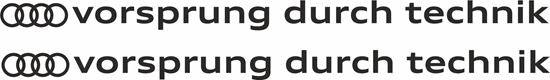 Audi "Vorsprung Durch Technik" Stickers - rewrapsandgraphics