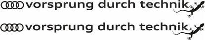 Audi "Vorsprung Durch Technik"- Lizard Stickers - rewrapsandgraphics