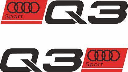 2x-audi-q3-sport-logo-vinyl-decal-stickers-rewrapsandgraphics - R&E Wraps and Graphics LTD - Audi Q3 Sport Stickers - Audi, Audi decals, Audi Q3, Audi stickers, small stickers, stickers