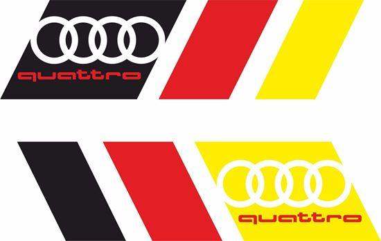 2x-audi-quattro-stripe-vinyl-decal-stickers-rewrapsandgraphics - R&E Wraps and Graphics LTD - Audi Quattro Stripe Stickers - Audi