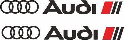 2x-audi-ring-logo-vinyl-decal-stickers-rewrapsandgraphics - R&E Wraps and Graphics LTD - Audi Ring Stickers - Audi