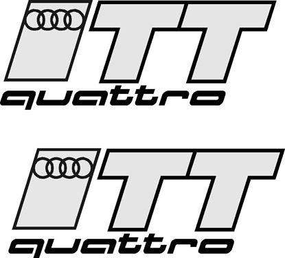 2x-audi-ring-tt-quattro-vinyl-decal-stickers-rewrapsandgraphics - R&E Wraps and Graphics LTD - Audi Ring TT Quattro Stickers - Audi
