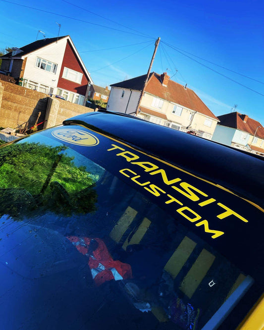317866961_825705972077017_4543411881463929029_n - R&E Wraps and Graphics LTD - Ford Transit Custom Bonnet Stripe and Sunstrip - ford transit custom