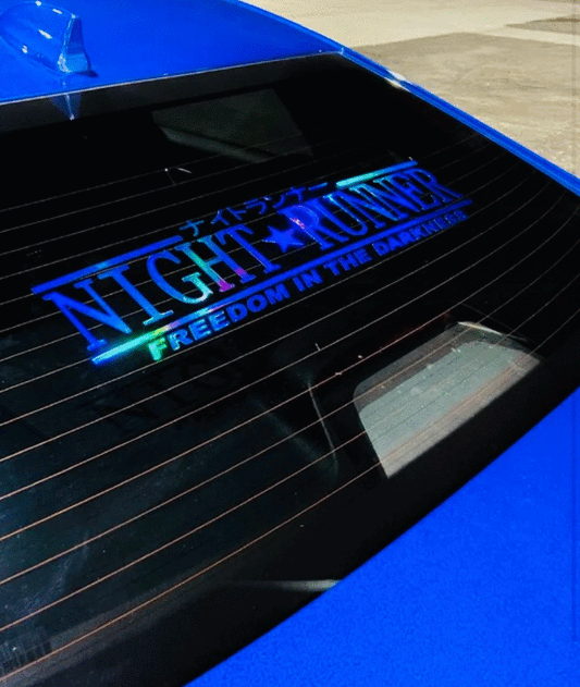Night Runner Rear Window Sticker