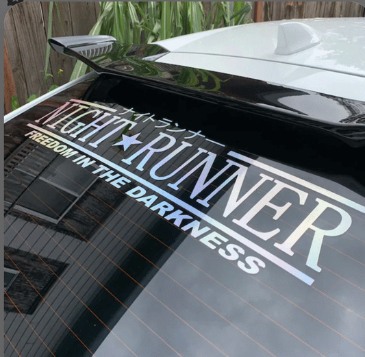 Night Runner Rear Window Sticker