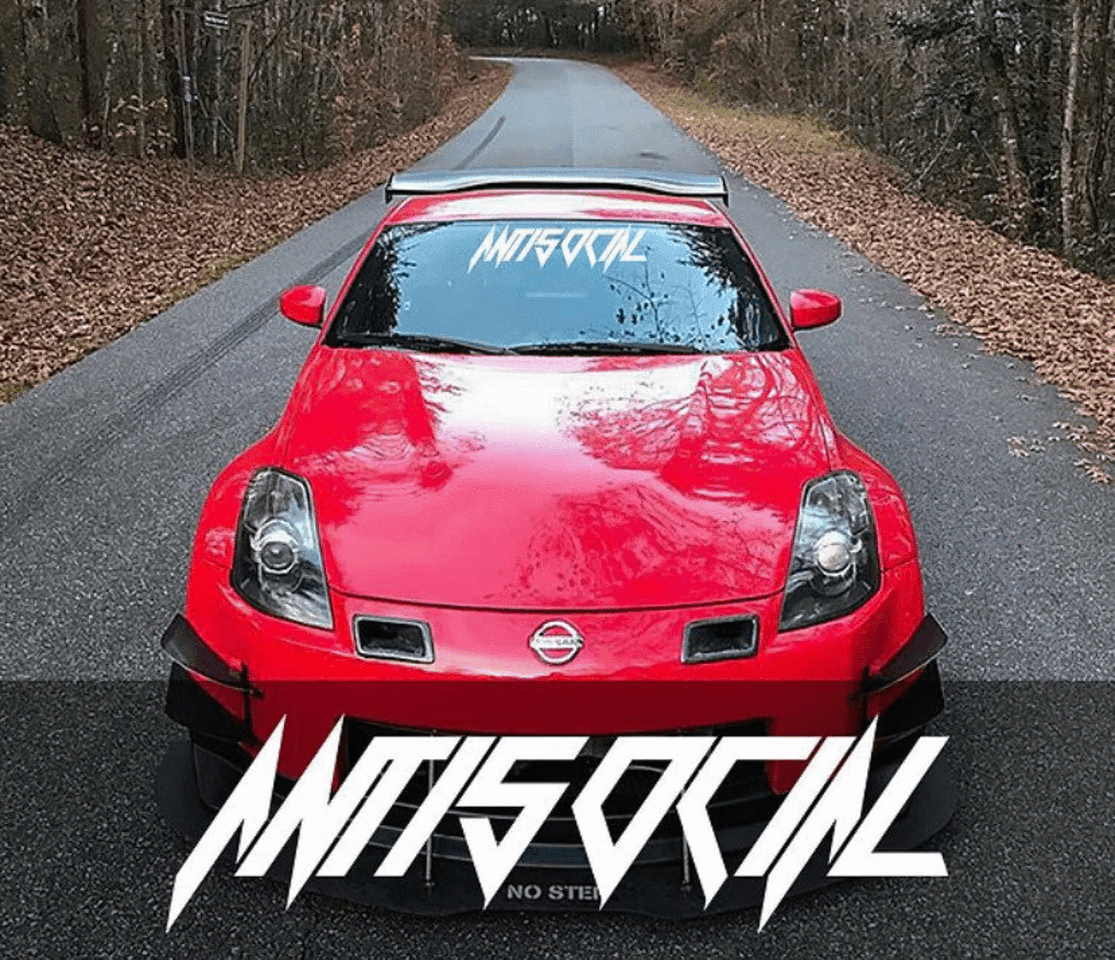 Antisocial Graffiti Window Sticker