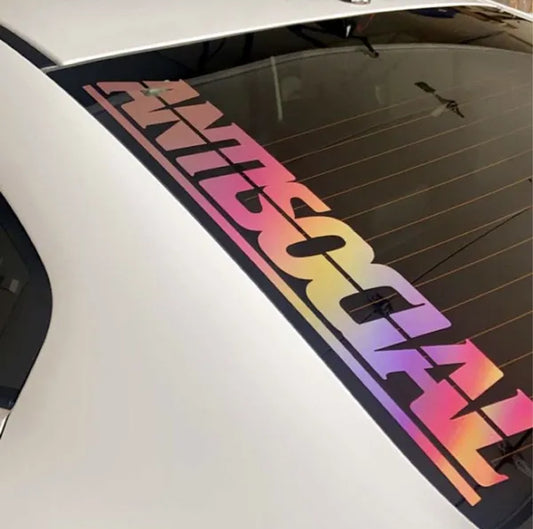 Antisocial Window Sticker