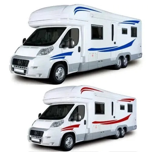 Camper-Graphics-Stripes-Universal-Any-Motorhome-Van-Caravan - R&E Wraps and Graphics LTD - Campervan Side Stripe Set - camper, motorhome, van