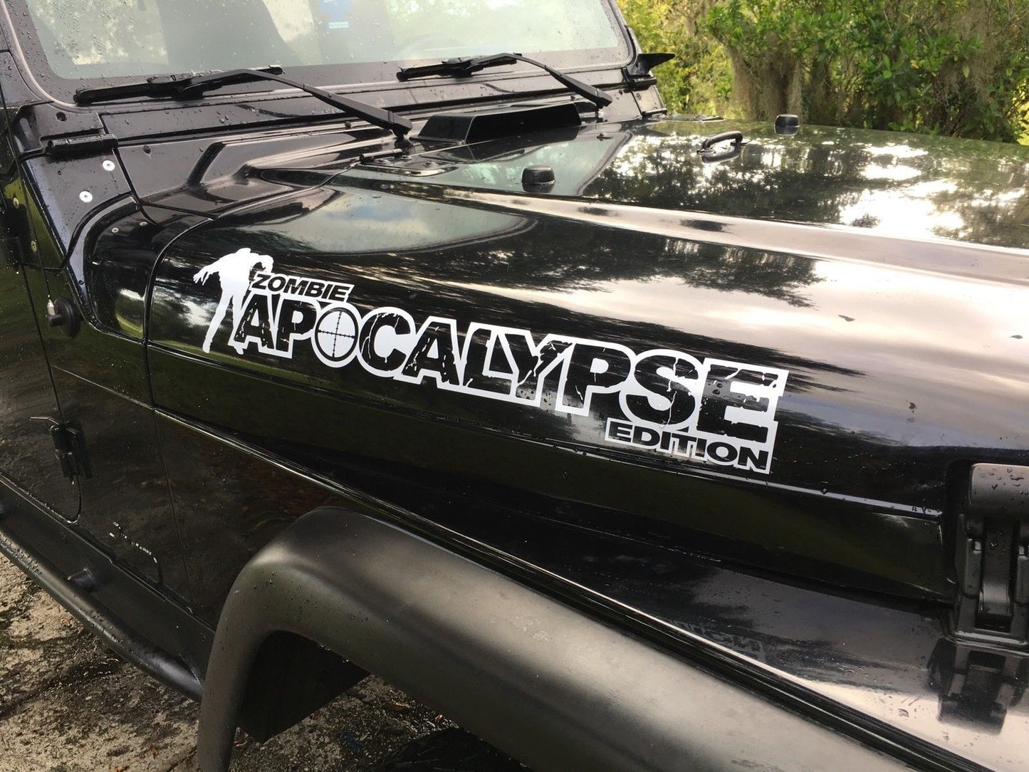 JEEP Wrangler Zombie Apocalypse Edition Bonnet Decals
