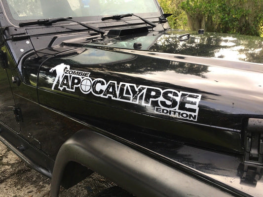 JEEP Wrangler Zombie Apocalypse Edition Bonnet Decals