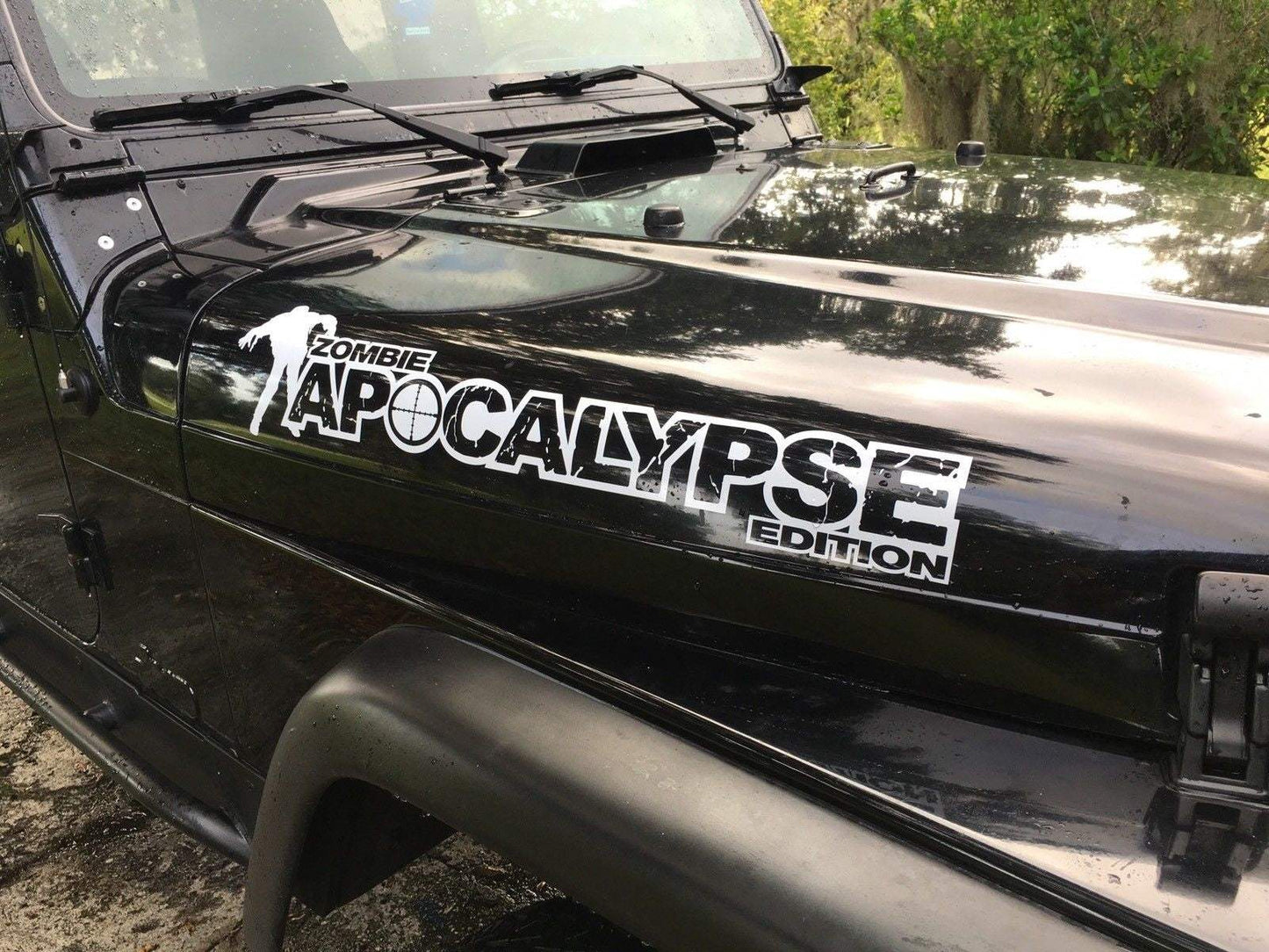 Hb055902edb304922a7fbf3c34bffba7fd - R&E Wraps and Graphics LTD - JEEP Wrangler Zombie Apocalypse Edition Bonnet Decals - 4x4, jeep, JEEP Wrangler