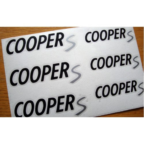Mini Cooper S Brake Caliper Sticker Set