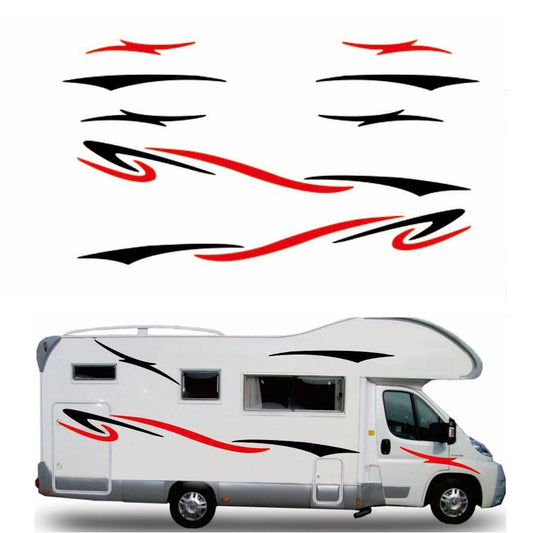 Two-side-RV-Stripes-Graphics-Decals-Car-Stickers-Vinyl-Graphics-for-Caravan-Travel-Trailer-Camper-Van - R&E Wraps and Graphics LTD - Campervan Side Stripe Set - camper, motorhome, van