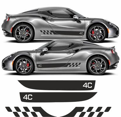Alfa Romeo 4C Side Stripes - rewrapsandgraphics