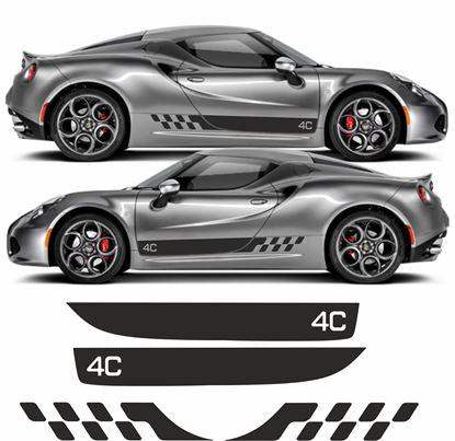 alfa-romeo-4c-side-stripes-vinyl-decal-stickers-rewrapsandgraphics - R&E Wraps and Graphics LTD - Alfa Romeo 4C Side Stripes - alfa romeo, Alfa Romeo 4c, alfa Romeo 4c side stripes, alfa Romeo side stripes, side stripes