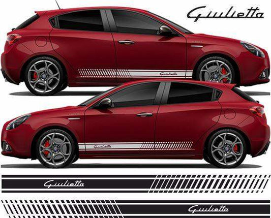 alfa-romeo-giulietta-side-stripes-vinyl-decal-stickers-rewrapsandgraphics - R&E Wraps and Graphics LTD - Alfa Romeo Giulietta Side Stripes - alfa romeo, Alfa Romeo Giulietta, alfa Romeo giulietta side stripes, giulietta side stripes, side stripes