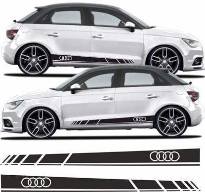 audi-a1-side-stripes-vinyl-decal-stickers-rewrapsandgraphics - R&E Wraps and Graphics LTD - Audi A1 Side Stripes - Audi, Audi A1, Audi A1 Side stripes, Audi side stripes, side stripes