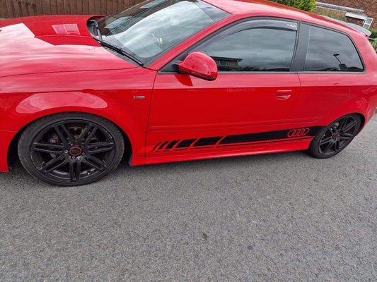 audi-rings-logo-side-stripes-vinyl-decal-stickers-rewrapsandgraphics-5 - R&E Wraps and Graphics LTD - Audi Rings Side Stripes - Audi, side stripes