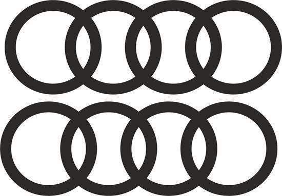 audi-rings-vinyl-decal-stickers-rewrapsandgraphics - R&E Wraps and Graphics LTD - Audi Rings Stickers - Audi