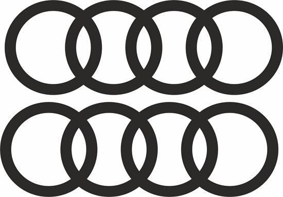 Audi Rings Vinyl Decal Stickers - rewrapsandgraphics