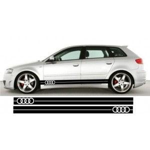 Audi Side Stripes Vinyl Decal Stickers - rewrapsandgraphics