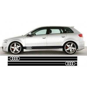 audi-side-stripes-vinyl-decal-stickers-rewrapsandgraphics - R&E Wraps and Graphics LTD - Audi Side Stripes - Audi, Audi side stripes, side stripes