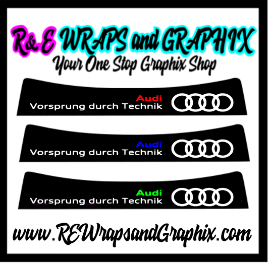 audisun - R&E Wraps and Graphics LTD - Audi Vorsprung Durch Technik Sunstrip - Audi, audi sport, Audi sunstrip, Audi Vorsprung Durch Technik stickers, Audi Vorsprung Durch Technik sunstrip, sunstrips