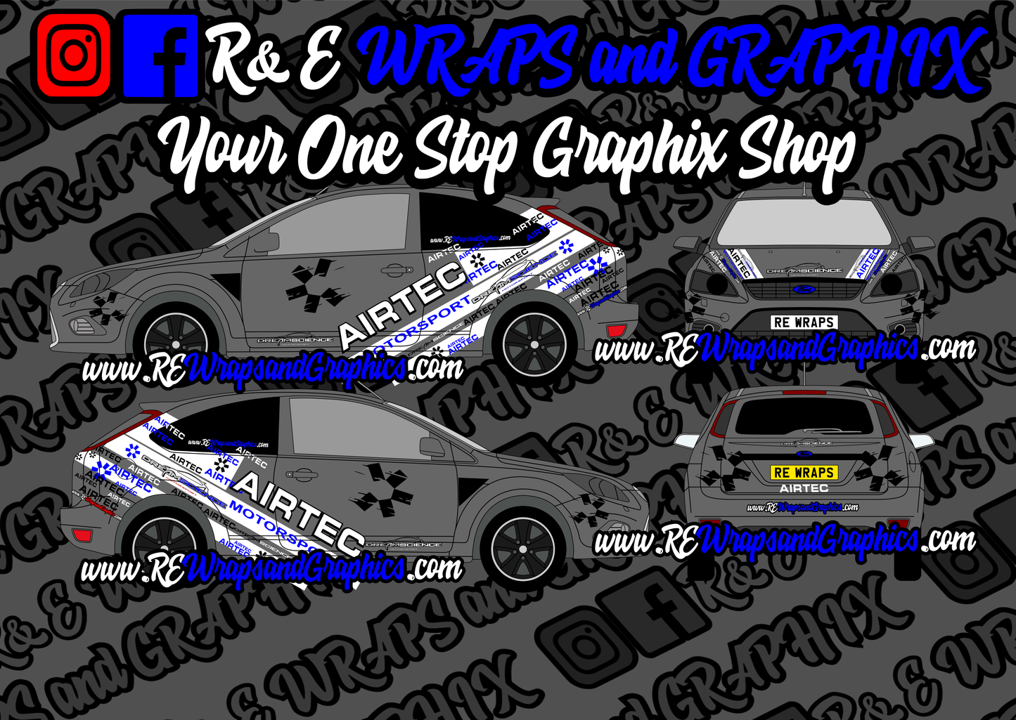 Ford Focus ST/RS Airtec Graphic Kit