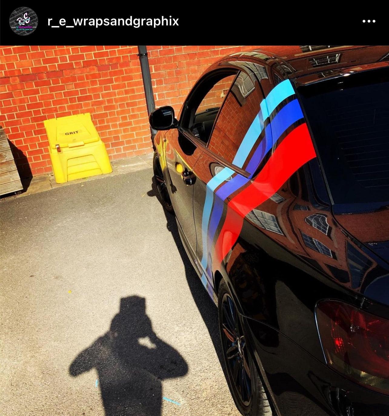 BMW Rear Quarter Stripes Vinyl Decal Kit - rewrapsandgraphics