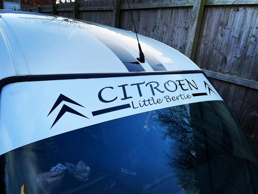 custom-citroen-sunstrip-window-vinyl-decals-rewrapsandgraphics - R&E Wraps and Graphics LTD - Custom Citroen Sunstrip - citroen, citroen sunstrip, custom sunstrip, sunstrip, sunstrips