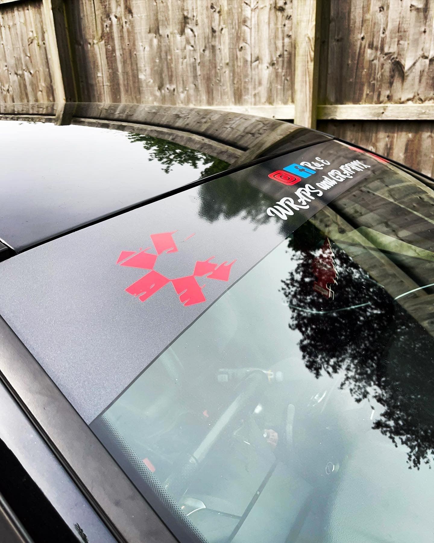 Custom Sunstrip Window Vinyl Decals - rewrapsandgraphics