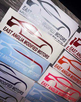east-anglia-modified-motors-club-decals-rewrapsandgraphics-1 - R&E Wraps and Graphics LTD - East Anglia Modified Motors Club Stickers - club decals, east anglia modified, Small Decals