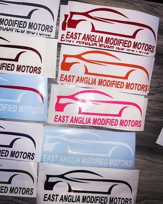 East Anglia Modified Motors Club Decals - rewrapsandgraphics