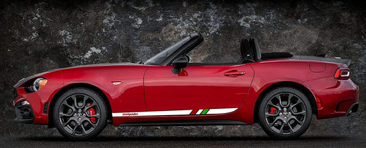 Fiat 124 Spider Side Stripes Vinyl Decal Stickers - rewrapsandgraphics