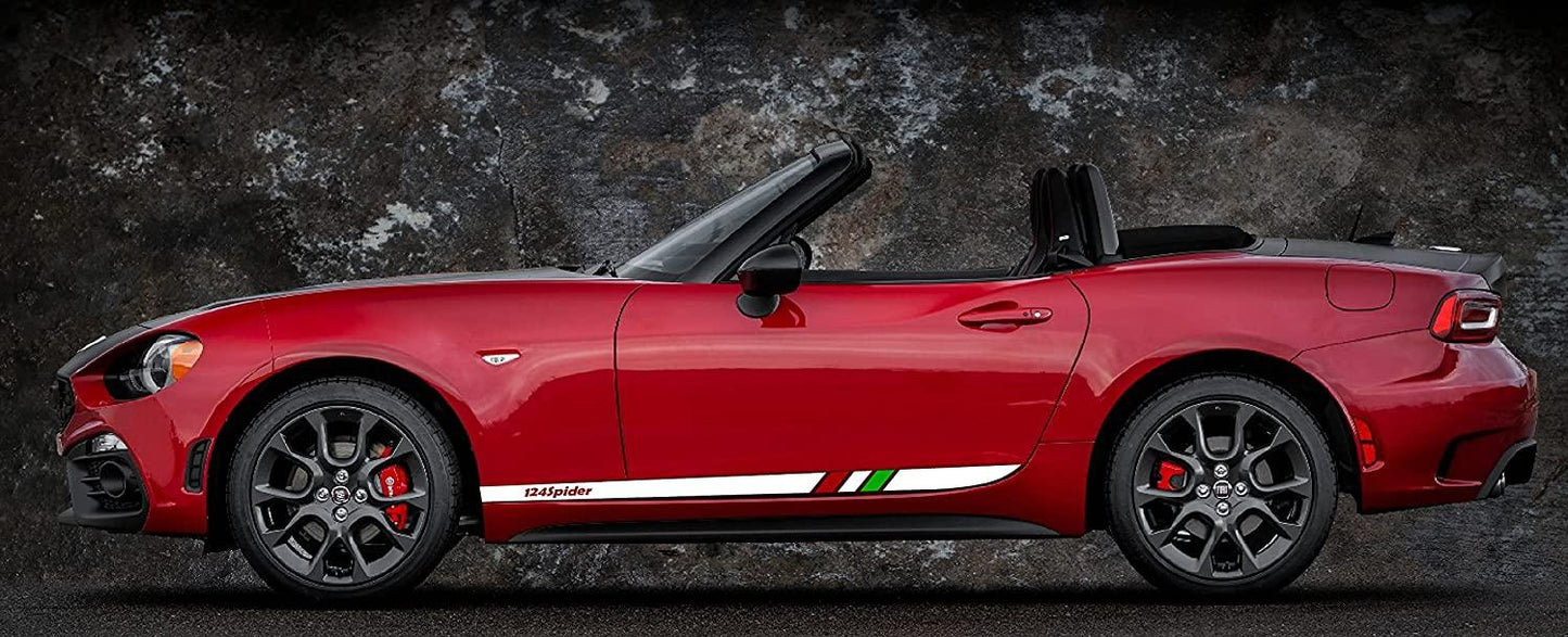 Fiat 124 Spider Side Stripes Vinyl Decal Stickers - rewrapsandgraphics