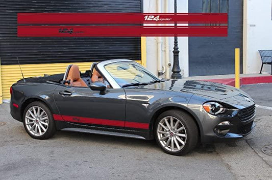 Fiat 124 Spider Side Stripes Vinyl Decals - rewrapsandgraphics