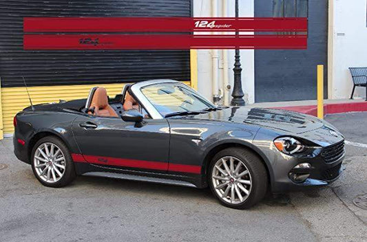 fiat-124-spider-side-stripes-vinyl-decals-rewrapsandgraphics-2 - R&E Wraps and Graphics LTD - Fiat 124 Spider Side Stripes - fiat, fiat 124 spider side stripes, fiat side stripes, side stripes