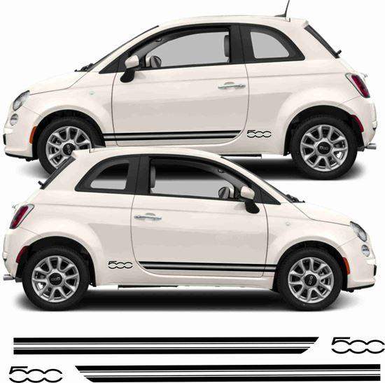 fiat-500-side-stripes-vinyl-decals-rewrapsandgraphics_aa1bc802-3705-4f1d-b19d-a34fae0b84ed - R&E Wraps and Graphics LTD - Fiat 500 Side Stripes and Sunstrip - fiat, fiat 500