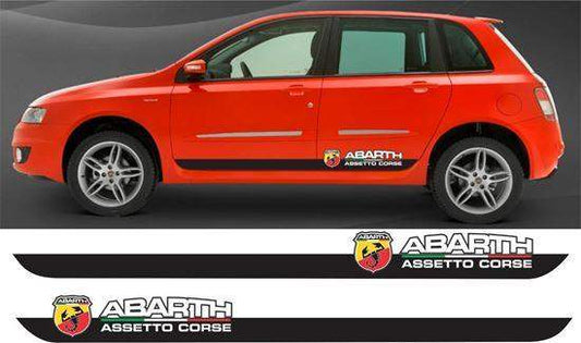 fiat-abarth-assetto-corse-side-stripes-vinyl-decal-stickers-rewrapsandgraphics - R&E Wraps and Graphics LTD - Fiat Abarth Assetto Corse Side Stripes - abarth, abarth assetto corse, abarth side stripes, fiat, fiat 500, fiat 500 abarth side stripes, fiat 500 side stripes, fiat side stripes