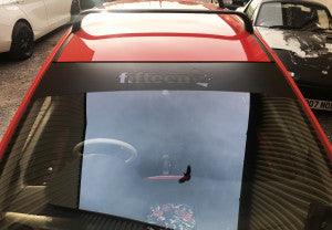 Fifteen 52 Sunstrip (Writing Cut Out) Window Vinyl Decals - rewrapsandgraphics