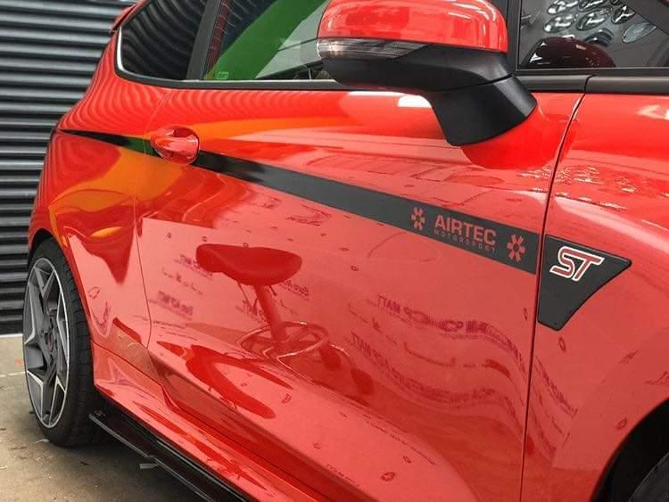 Ford Fiesta Airtec Upper Side Stripes Decal Stickers - rewrapsandgraphics