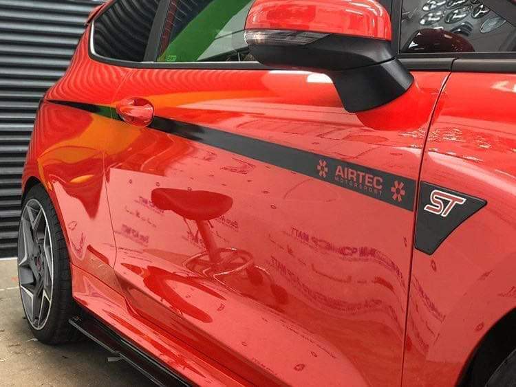 ford-fiesta-airtec-upper-side-stripes-decal-stickers-rewrapsandgraphics - R&E Wraps and Graphics LTD - Ford Fiesta Side Stripes and Sunstrip - ford fiesta