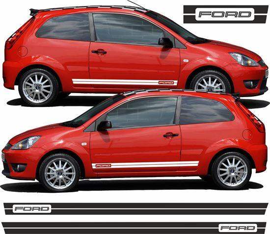 ford-fiesta-mk6-side-stripes-vinyl-decal-stickers-rewrapsandgraphics - R&E Wraps and Graphics LTD - Ford Fiesta MK5 Side Stripes - ford fiesta mk5, ford side stripes, ford stripes, side stripes