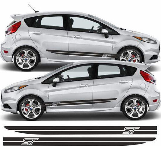 ford-fiesta-mk7-st-side-stripes-vinyl-decal-stickers-rewrapsandgraphics - R&E Wraps and Graphics LTD - Ford Fiesta MK7 ST Side Stripes - Ford fiesta mk7 st, ford side stripes, ford st side stripes, side stripes, ST ford side stripes, st side stripes
