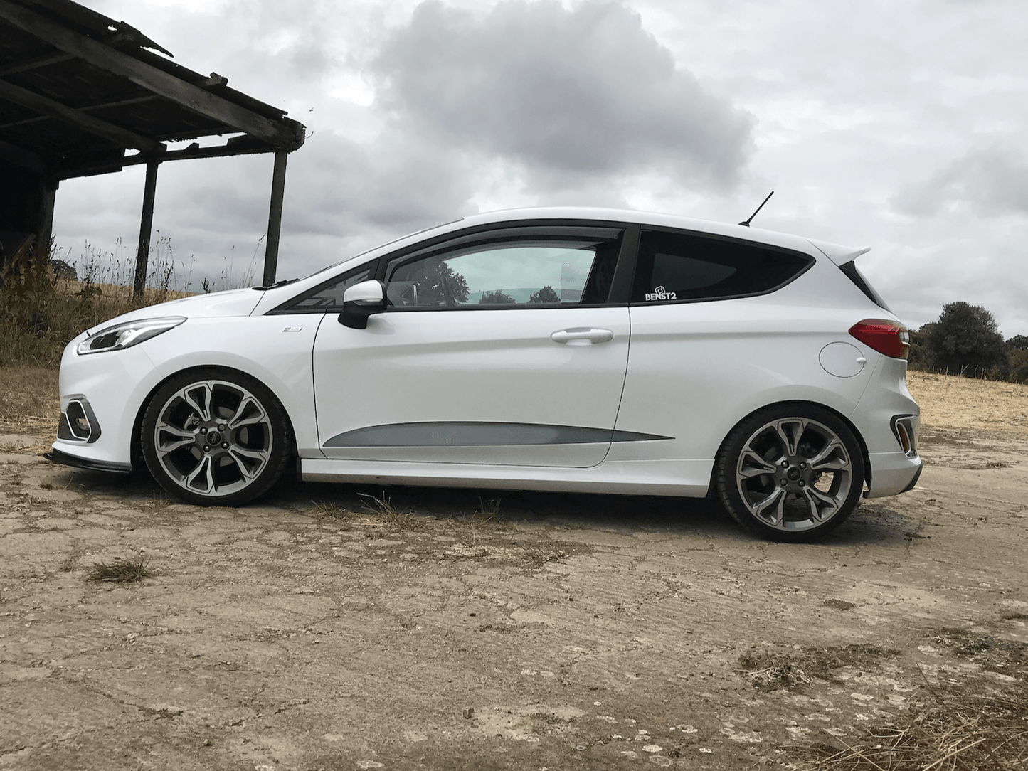 ford-fiesta-mk8-lower-side-stripes-vinyl-decal-stickers-rewrapsandgraphics - R&E Wraps and Graphics LTD - Ford Fiesta MK8 Lower Side Stripes - Ford fiesta, Ford fiesta mk8, ford side stripe, ford side stripes, side stripes