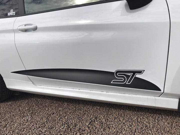 ford-fiesta-mk8-st-lower-side-stripes-decal-stickers-rewrapsandgraphics - R&E Wraps and Graphics LTD - Ford Fiesta Mk8 ST Lower Side Stripes - Ford fiesta mk8, ford side stripes, ford st side stripes, side stripes, ST side stripes