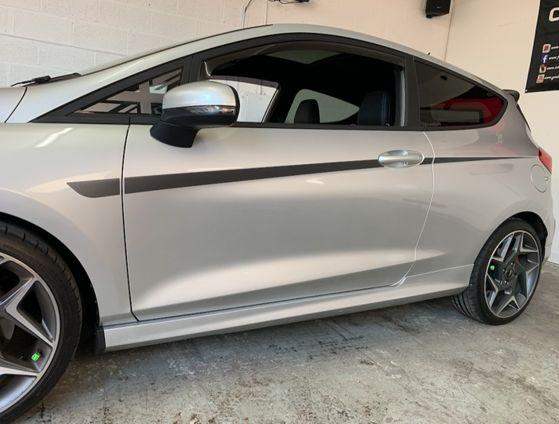 ford-fiesta-mk8-upper-side-stripes-decal-stickers-rewrapsandgraphics - R&E Wraps and Graphics LTD - Ford Fiesta Mk8 Upper Side Stripes - Ford fiesta mk8, ford side stripe, ford side stripes, ford stripes, side stripes