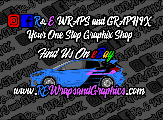 Ford Focus mk3 ST/RS Graphic Sticker Kit - rewrapsandgraphics