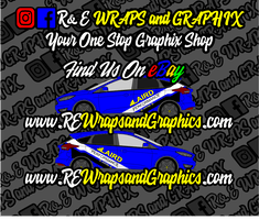 Ford Focus mk4 Laird Performance Graphic Sticker Kit - rewrapsandgraphics